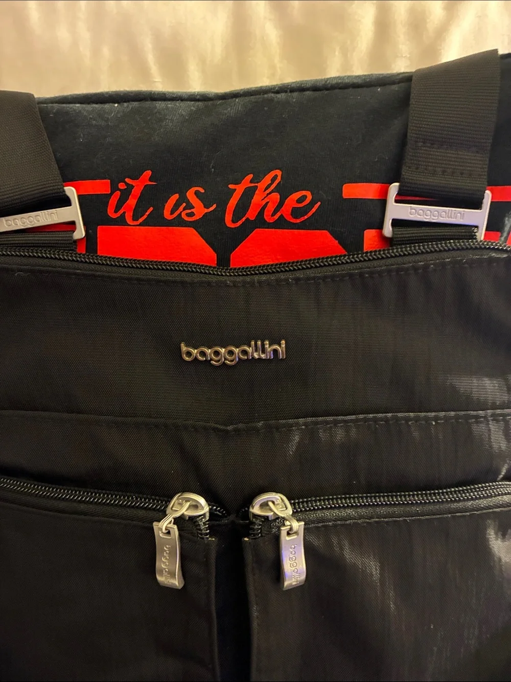 Baggallini Black Lightweight Crossbody Organizer; Can be Unisex